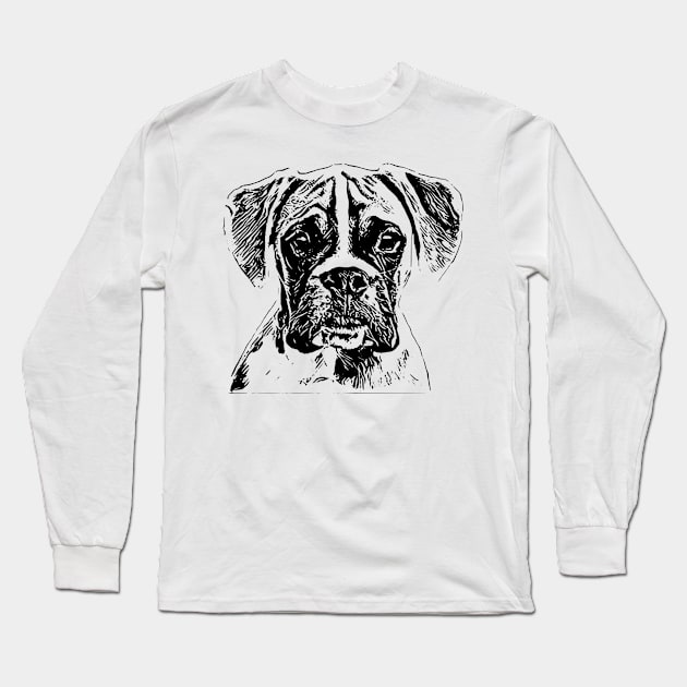 Boxer Long Sleeve T-Shirt by Nimmersatt